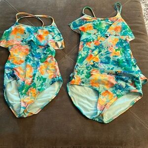 3 piece athleta girl swim set